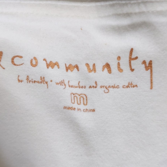 White strapless bamboo dress aritzia sz m - Picture 2 of 2